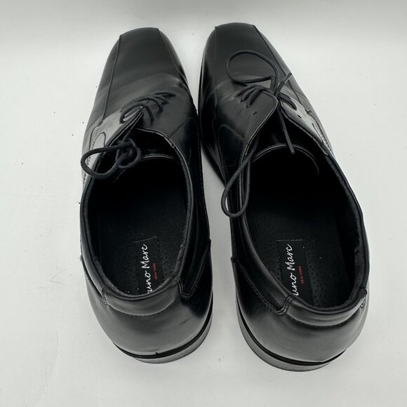 Bruno Marc Mens Black Dress Shoes Size 14 Leather Lace-Up Formal Office Footwear - Picture 8 of 9